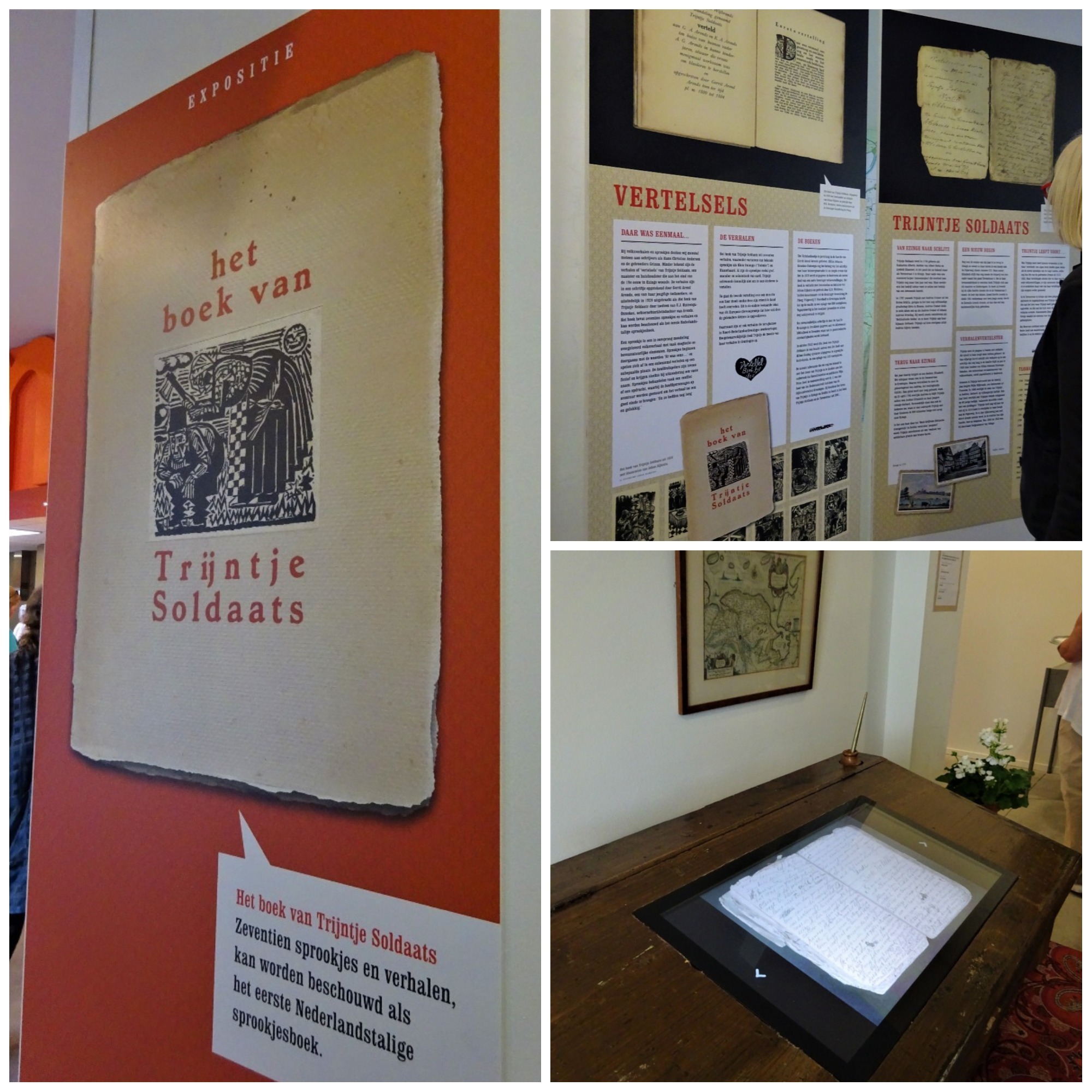 Overzicht van de tentoonstelling over het boek van Trijntje Soldaats in Ezinge.